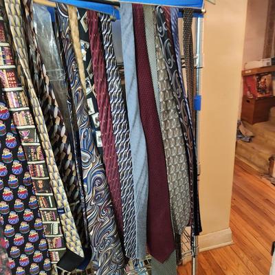 Large Lot of Mens Ties Neckties some New w Tags Holiday Christmas