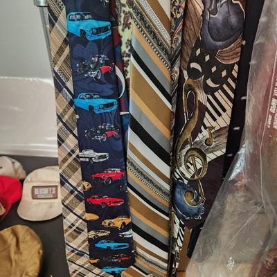 Large Lot of Mens Ties Neckties some New w Tags Holiday Christmas