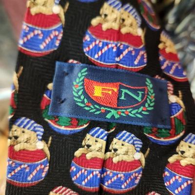 Large Lot of Mens Ties Neckties some New w Tags Holiday Christmas