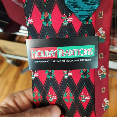 Large Lot of Mens Ties Neckties some New w Tags Holiday Christmas