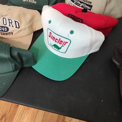 Lot of Vintage Ball Caps Hats Trucker Caps Hats NASA, Texaco, Oxford, Sinclair