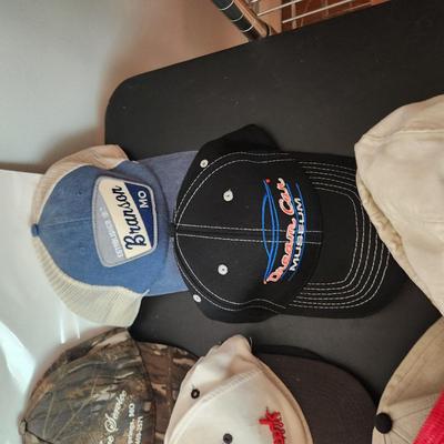 Lot of Vintage Ball Caps Hats Trucker Caps Hats NASA, Texaco, Oxford, Sinclair
