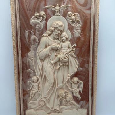 1975 Religious Wall Plaque