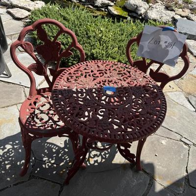 Sale Photo Thumbnail #165: Wrought iron table:chairs & smoker