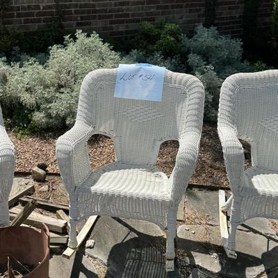 Sale Photo Thumbnail #179: Wicker patio chairs