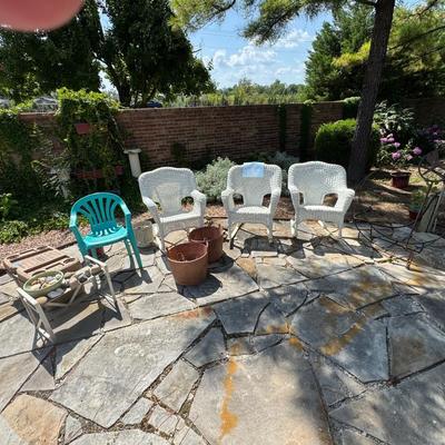 Sale Photo Thumbnail #177: Wicker patio chairs