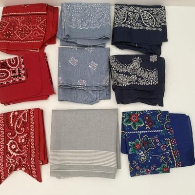 Assorted ladies' scarves, bandanas and hair accessories