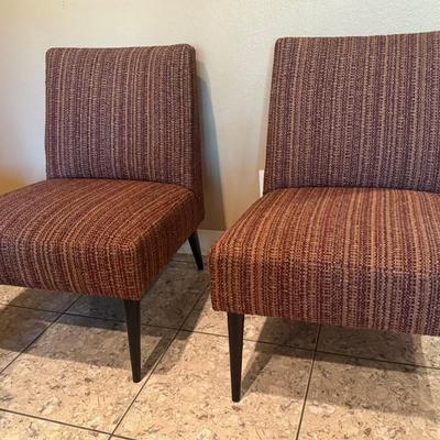 Two accent chairs