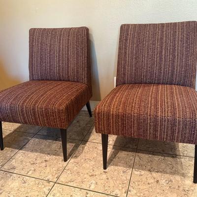 Two accent chairs