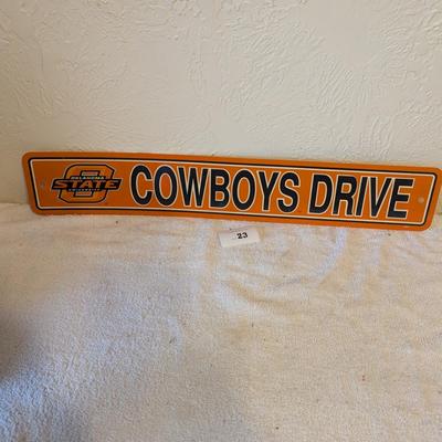 Sale Photo Thumbnail #105: OSU cowboys drive sign