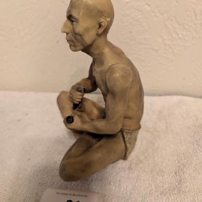 Sale Photo Thumbnail #140: Art sculpture of man sitting