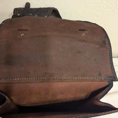 Sale Photo Thumbnail #201: Black Leather Saddle Bags