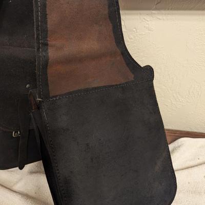 Sale Photo Thumbnail #205: Black Leather Saddle Bags