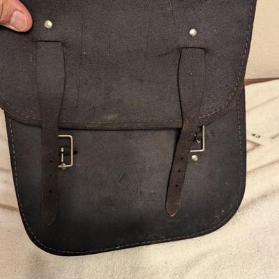 Sale Photo Thumbnail #203: Black Leather Saddle Bags