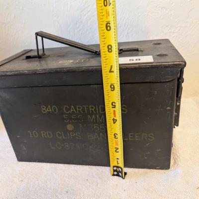 Sale Photo Thumbnail #271: metal ammo can- good lid seal
