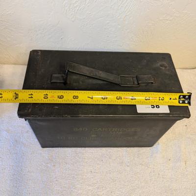Sale Photo Thumbnail #270: metal ammo can- good lid seal