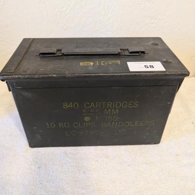 Sale Photo Thumbnail #267: metal ammo can- good lid seal