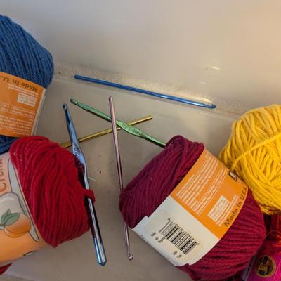 Sale Photo Thumbnail #285: yarn and hooks