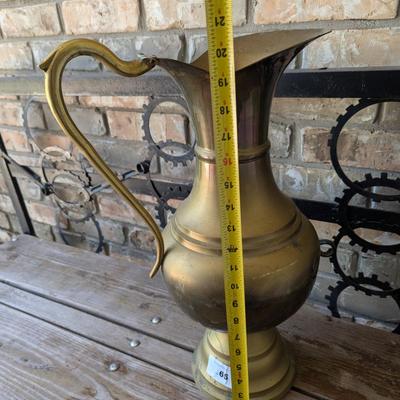 Sale Photo Thumbnail #312: Brass pitcher