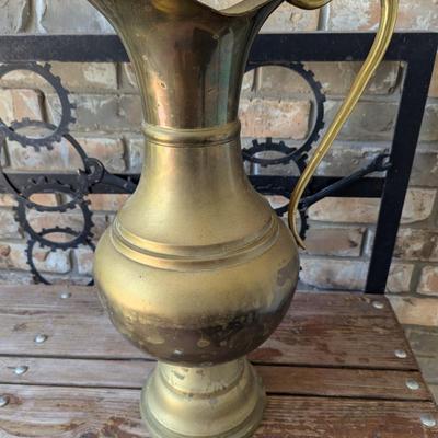Sale Photo Thumbnail #308: Brass pitcher