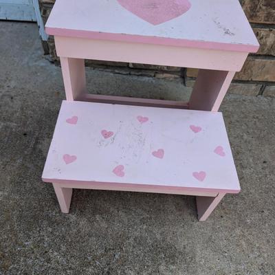 Sale Photo Thumbnail #361: Pink step stool