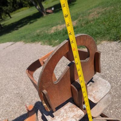 Sale Photo Thumbnail #381: vintage wooden baby highchair from sweden