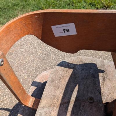 Sale Photo Thumbnail #382: vintage wooden baby highchair from sweden