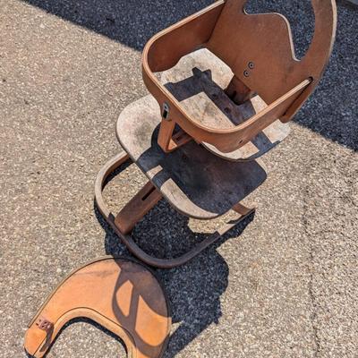 Sale Photo Thumbnail #378: vintage wooden baby highchair from sweden