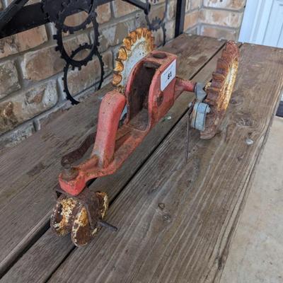 Sale Photo Thumbnail #400: Cast Iron lawn tractor
