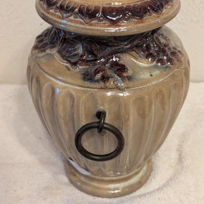 Sale Photo Thumbnail #464: ceramic vase with side rings