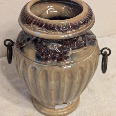 Sale Photo Thumbnail #463: ceramic vase with side rings
