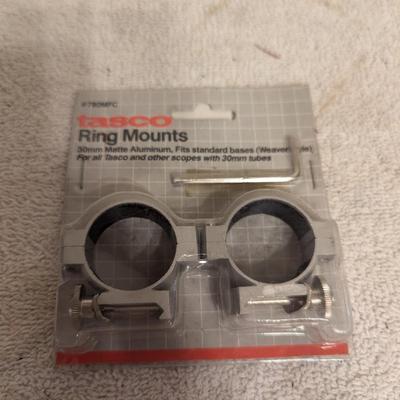 Sale Photo Thumbnail #504: Tasco 30mm aluminum finish scope ring mounts
