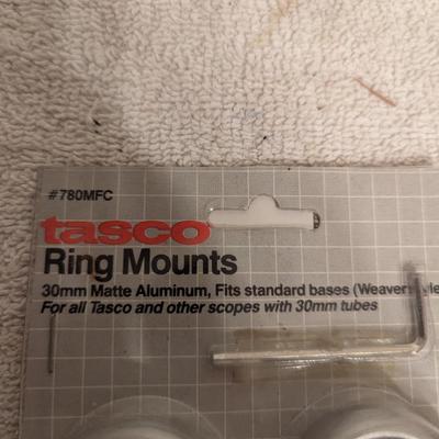Sale Photo Thumbnail #505: Tasco 30mm aluminum finish scope ring mounts