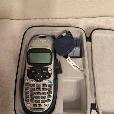 Sale Photo Thumbnail #526: DYMO label maker with case and label tape