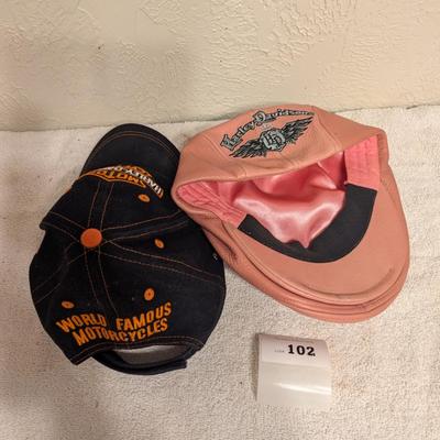 Harley Davidson hats- set of 2