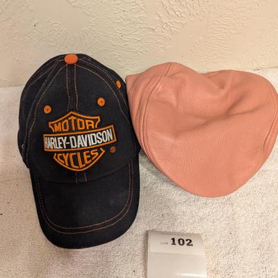 Harley Davidson hats- set of 2