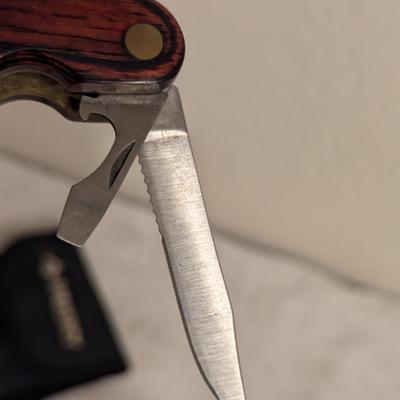 HUSKY multi tool box blade folding knife with case