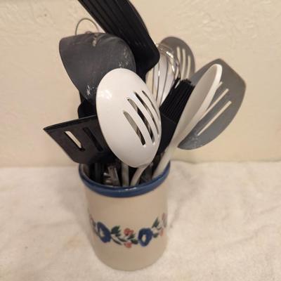 Ceramic jar and Utensils