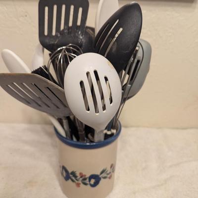 Ceramic jar and Utensils