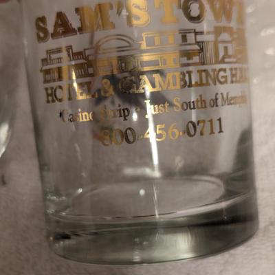 Sams town 22k gold & platinum glasses- ducks- read notes