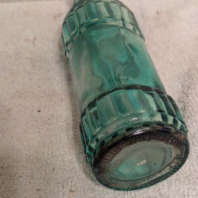 green glass bottle