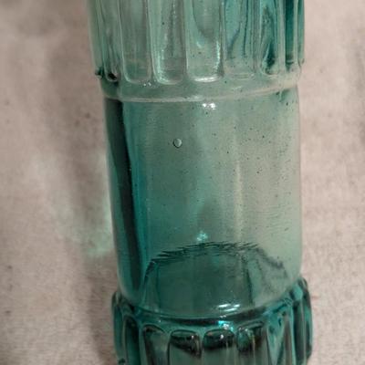 green glass bottle