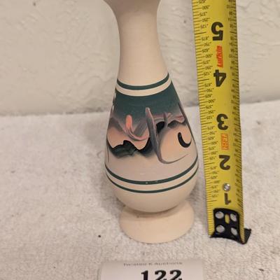 New West hand painted pottery vase