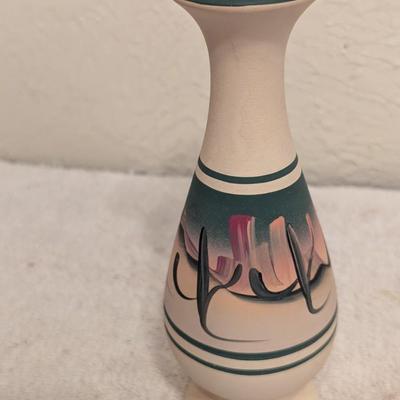 New West hand painted pottery vase