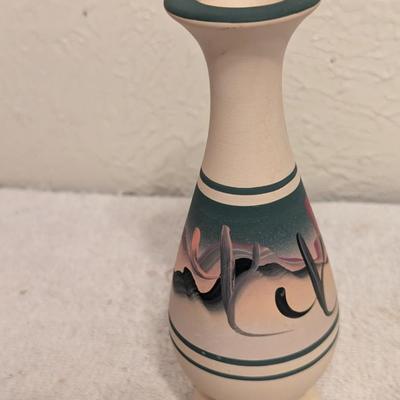 New West hand painted pottery vase