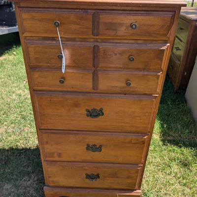 Chest of drawers 42 tall, 17 deep and 22 wide- great for a tight space