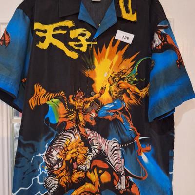 Sale Photo Thumbnail #559: Claudio Nucci size L Graphic shirt short sleeve button up 