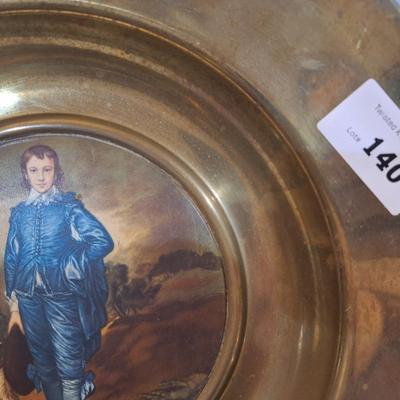 Sale Photo Thumbnail #564: The Blue boy brass  plate