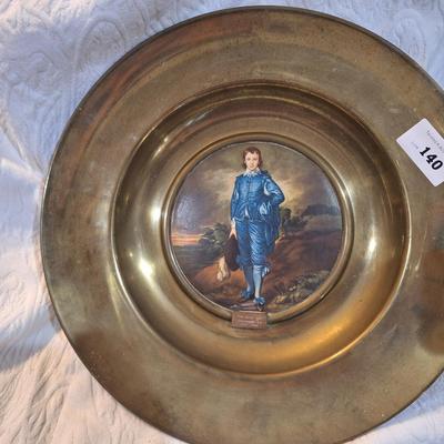 Sale Photo Thumbnail #562: The Blue boy brass  plate