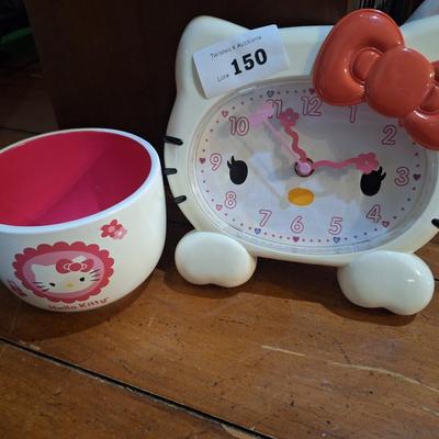 Sale Photo Thumbnail #599: Hello Kitty cup and clock